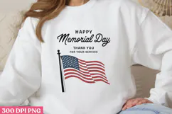 Happy Memorial Day PNG, Memorial Day Sublimation PNG Product Image 1