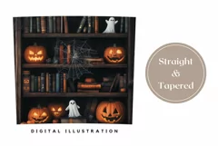 Halloween Pumpkins Tumbler Wrap, Ghosts Tumbler Template Product Image 3
