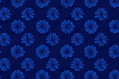 Seamless Blue Floral Pattern Background for Craft Designs Product Image 1