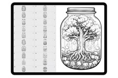 40 Wonder Life in Jar Procreate Stamp Brushes Product Image 7
