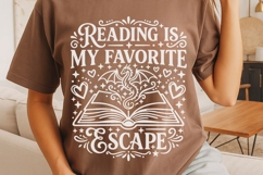 Reading Is My Favorite Escape Svg, Book Lover Svg. Product Image 4