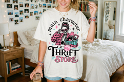 Thrifting Skeleton PNG, Funny Thrift Store Lover Retro Product Image 3