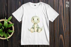 Cute Baby Dinosaur Sitting Clipart Sublimation PNG Product Image 2