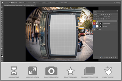 Bus Stop Billboard Fisheye Lens Product Image 2
