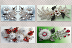 Coffee Mugs I 12 designs of mugs with 3D floral patterns,JPG Product Image 4