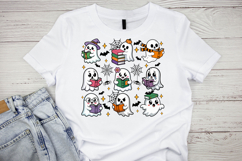 Ghost Books Halloween PNG | Cute Ghost Reading Sublimation Product Image 3