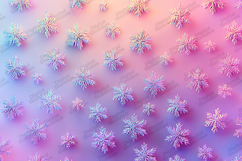 Pastel Snowflake Background for Winter Crafts &amp; Design Product Image 1