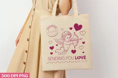 Sending You Love PNG, Valentines Day Stamps Clipart PNG Product Image 1
