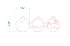 Bear Christmas Tree Toy SVG laser cut file for Glowforge Product Image 4