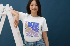 Abstract Petal Mosaic Floral Embroidery Design Product Image 3