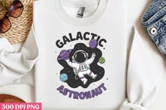 Galactic Astronaut PNG, Astronaut Sublimation PNG Product Image 1