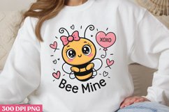 Bee mine PNG, Cozy Valentine Sublimation PNG Product Image 1