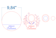 Hello Autumn SVG laser cut files for Glowforge Product Image 4