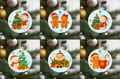 BUNDLE Cute Christmas ornament PNG sublimation Product Image 2