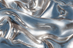 Metallic Silver Liquid Texture Background Design JPG Product Image 1