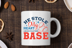He Stole My Heart Like He Stole Your Base SVG Product Image 3