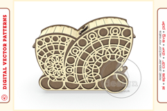 Wooden clutch purse v114 - laser cut vector - Glowforge file Product Image 3