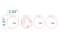 Stars Christmas Tree Toy SVG laser cut file for Glowforge Product Image 4