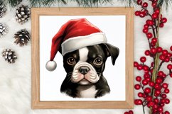Christmas Peeking Dogs Clipart, Christmas PNG Product Image 3