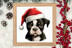 Christmas Peeking Dogs Clipart, Christmas PNG Product Image 3