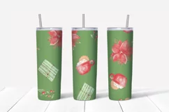 Christmas Lion Skinny tumbler wrap design Product Image 5