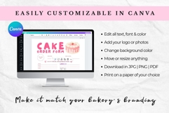 Cute Pink Cake Order Form Canva Template Product Image 3