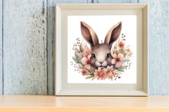 Bunny Ears Flowers Sublimation Clipart Product Image 1