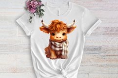 Halloween Highland Cow Clipart Sublimation, Halloween PNG Product Image 3