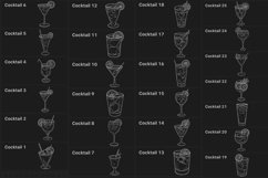 25 Cocktails Procreate Stamps Product Image 3