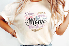 Mom Heart Sublimation, Retro Mama Png Product Image 3