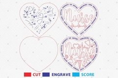 Nurse Ornaments Svg, Gift for Nurse Product Image 2