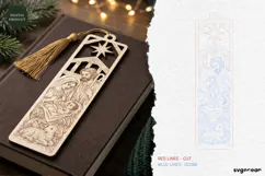 Wooden Jesus Bookmark Laser Cut | Glowforge | SVG Product Image 2