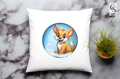 Winter Fox Snow Scene Clipart Sublimation PNG Product Image 2