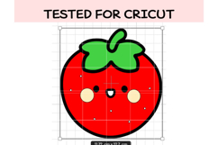 Cute Baby Strawberry SVG Bundle | Kawaii Fruit Clipart | Str Product Image 3