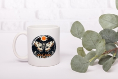 Cartoon Moth Illustration, Celestial Night Illustration Product Image 3