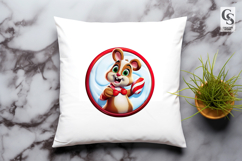 Cute Candy Chipmunk Cartoon Clipart Sublimation PNG Product Image 3