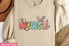 Nurse PNG, Retro Nurse Easter Sublimation PNG Product Image 3