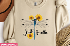 Just Breathe PNG, Motivation Sublimation PNG Product Image 3