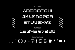 HEXRA Futuristic Display Typeface Product Image 3