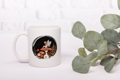 Mushrooms Illustration, Cartoon Fairy PNG Product Image 3