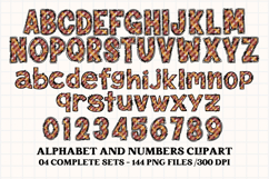 Thanksgiving Alphabet clipart, thanksgiving letters doodle Product Image 3