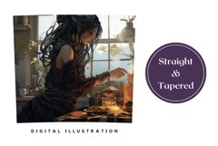 Halloween Tumbler Wrap Design, Witch Sublimation Design PNG Product Image 3