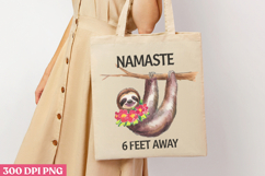 Namaste PNG, Sloth Sublimation PNG Product Image 3