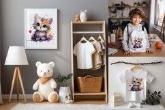 Watercolor Cute Kitten Sublimation|PNG|JPEG Product Image 3