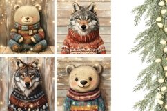 Winter Wolf Pillowcase, Winter Animals Pillow Case Product Image 3