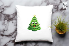 Funny Green Tree Clipart Sublimation PNG Product Image 3