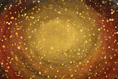 Golden Galaxy Glitter Swirl Background Texture JPG Product Image 1