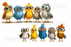 Birds, Art, Anime, Ephemera, PNG, Clipart Product Image 3