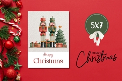 Cartoon Christmas Nutcrackers Greeting Card PNG Product Image 3
