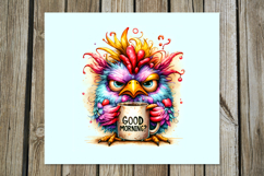 Good morning | 4 skinny tumbler Sublimation designs PL Product Image 3